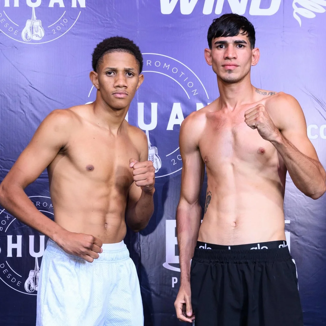 Pesaje Oficial ⚖️ 
Eliesel Rodríguez 132 lbs
José Aray 131 lbs

MAÑANA Carlos “Teo” Cruz 🇩🇴Vs🇻🇪 