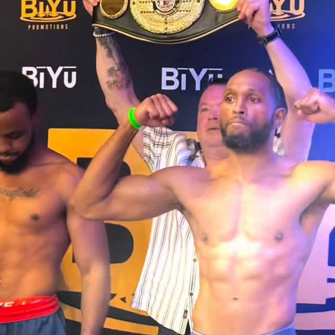 The weigh in got a little feisty but it will be settled tomorrow @naba_boxing Light Heavyweight Titl