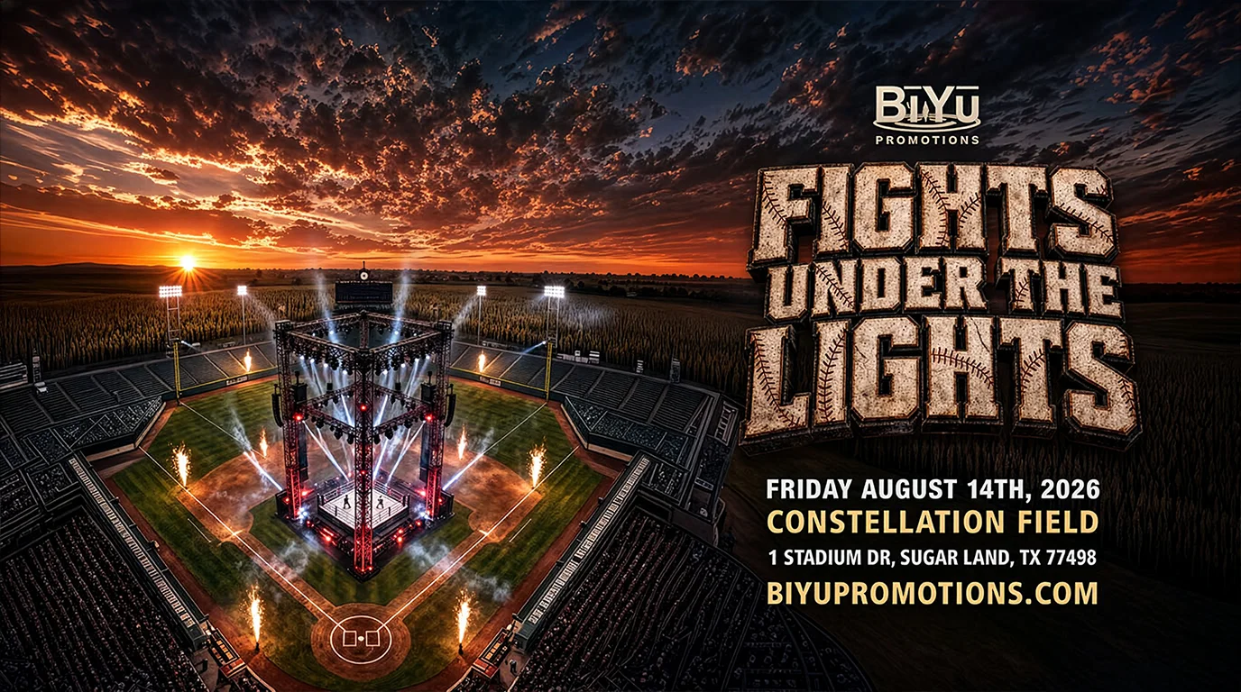 Fights Under The Lights Event Poster